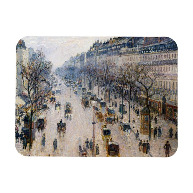 Íman Pissarro - Boulevard Montmartre, Manhã de Inverno (Horizontal)