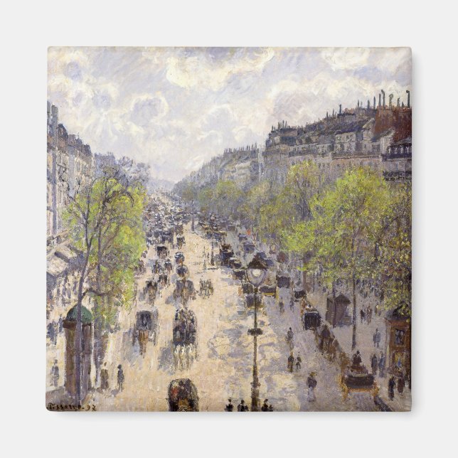 Íman Pissarro - Boulevard Montmartre, Primavera (Frente)