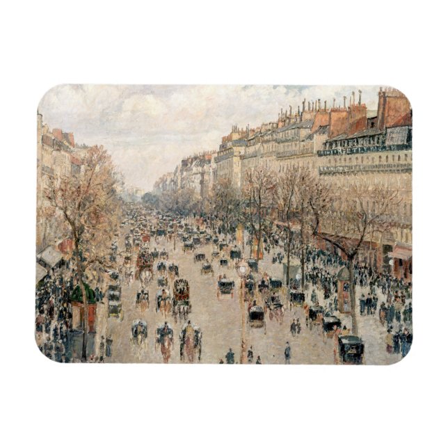 Íman Pissarro - Boulevard Montmartre, Sol da Tarde (Horizontal)