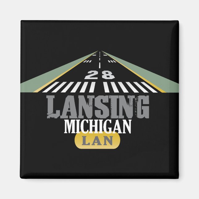 Íman Pista 28 - Lansing Michigan LAN (Frente)