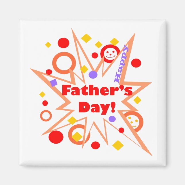 Íman Pista de Dia de os pais Feliz (Frente)