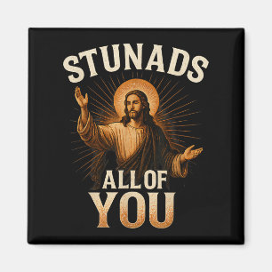 Íman Pista Todos Vocês Engraçados Jesus Silhouette Sarc