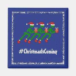 Íman Pistas de Natal com presentes de texto personaliza