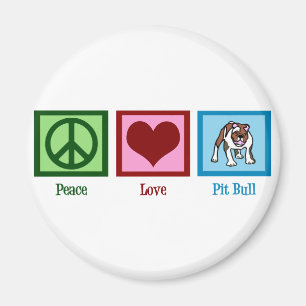 Íman Pit Bull de amor pela paz