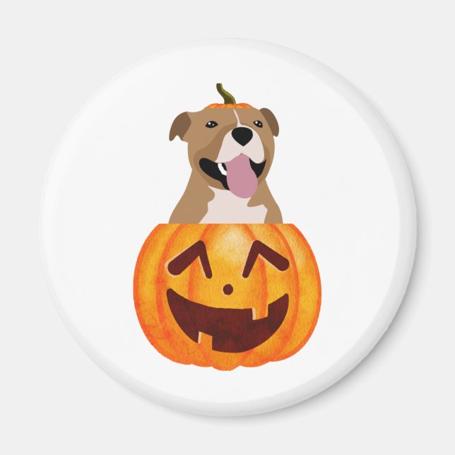 Íman Pitbull Halloween (Frente)