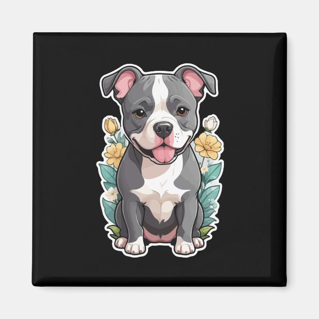 Íman Pitbull Lives Sticker (Frente)