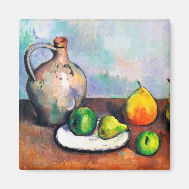 Íman Pitcher e Fruta, Paul Cezanne (Frente)