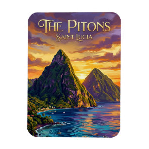 Íman Pitons Santa Lúcia