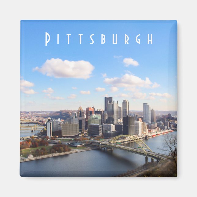 Íman Pittsburgh Skyline (Frente)