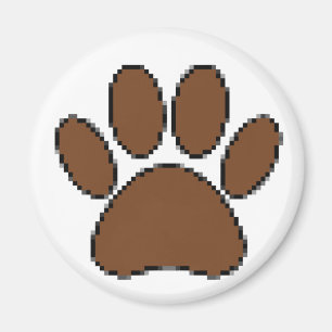 Íman Pixel Dog Paw Print