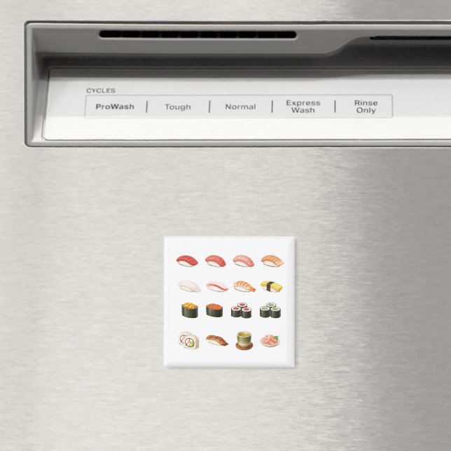 Íman Pixel Sushi Magnet – Japanese Food Pixel Art (In Situ (Dishwasher))
