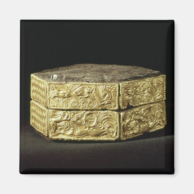 Íman Píxis hexagonal decorada com animais (Frente)