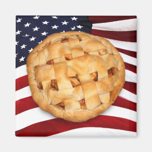Íman Pizza Americana (Pizza de Apple com Bandeira Ameri