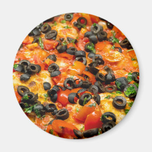 Íman Pizza com azeitonas pretas