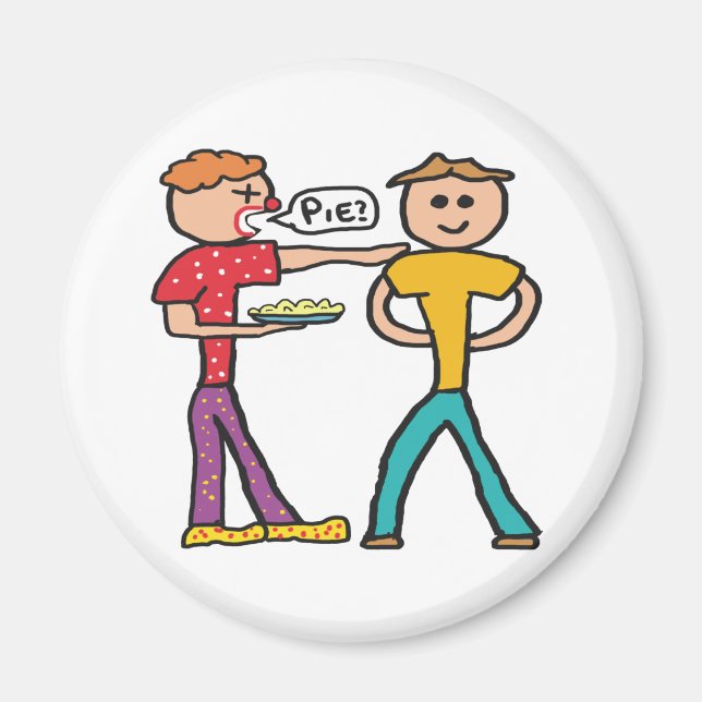 Íman Pizza De Pé Na Face (Frente)