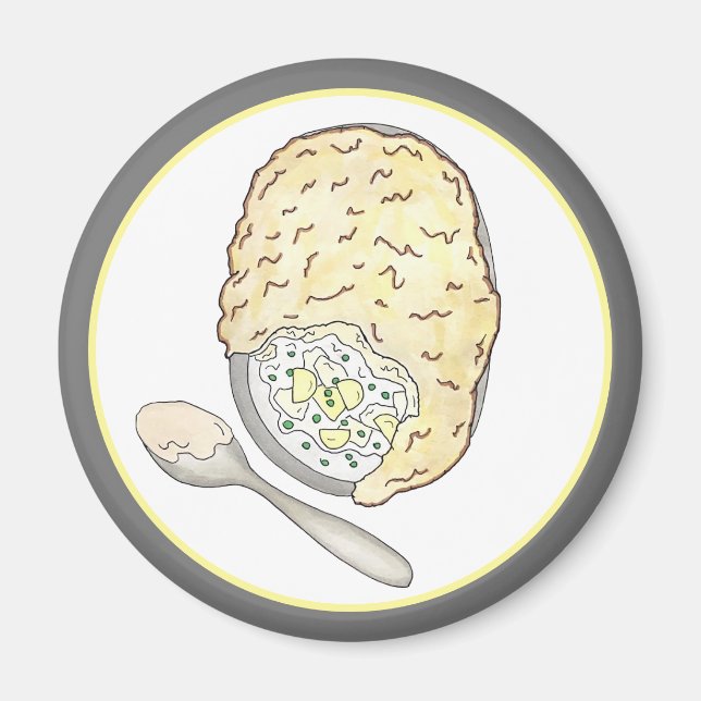 Íman Pizza de Peixe de Pescador Britânico - Cuisine de  (Frente)