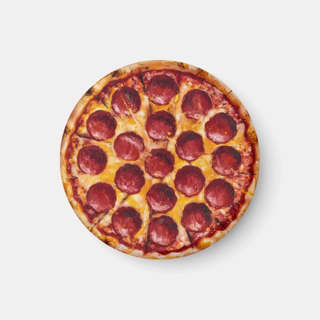 Íman Pizza de Pepperoni (Frente)