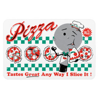 Íman Pizza De Qualquer Maneira Que Fatio Retro Magnet P