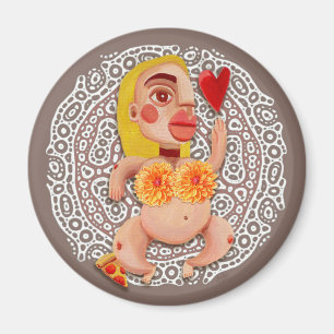 Íman Pizza Diva Refrigerador Magnet