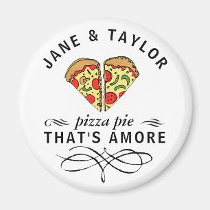 Íman Pizza do amor personalizada