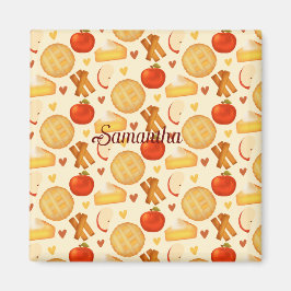 Íman Pizza E Ingredientes De Maçã Fashiada