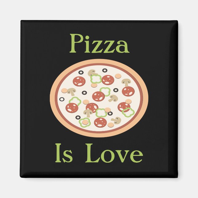 Íman Pizza é um ímã de amor (Frente)