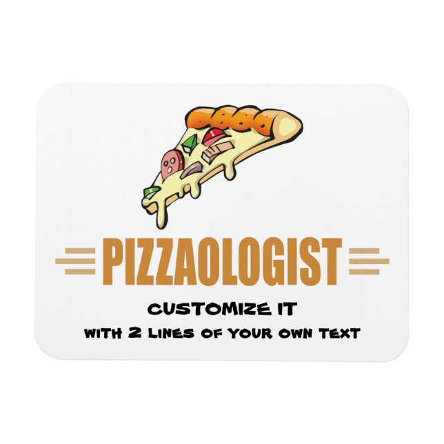 Íman Pizza Engraçada (Horizontal)