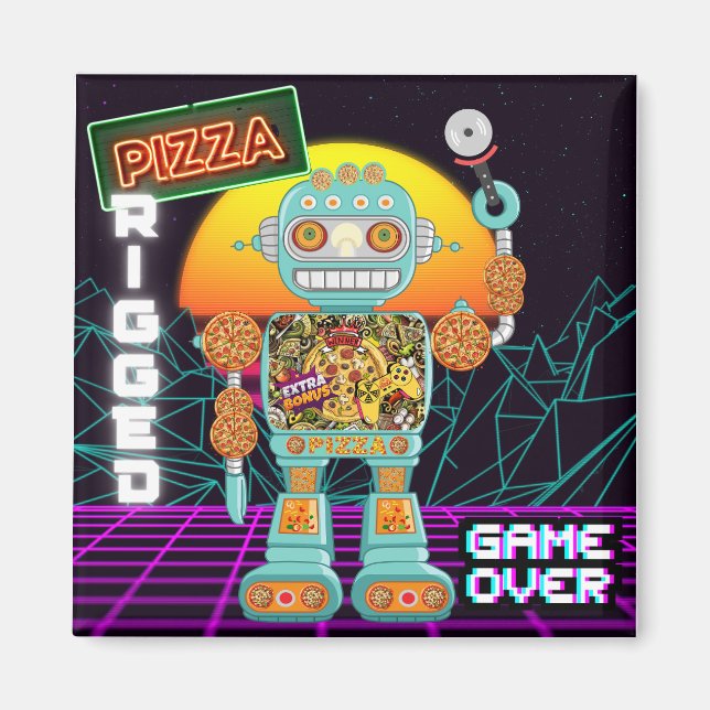 Íman Pizza Rigged - Jogo Sobre (Frente)