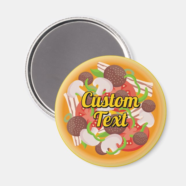 Íman Pizza Top Magnet (Front/Back)