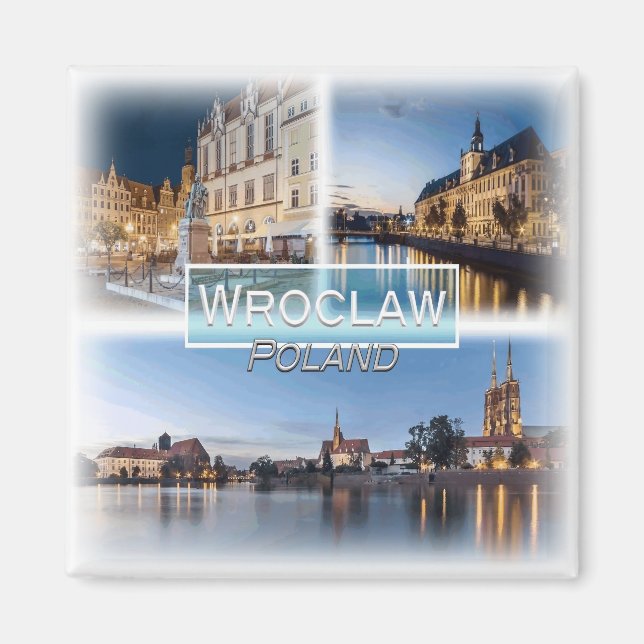 Íman PL0028 Europa, Polônia, Wroclaw, Frigorha (Frente)