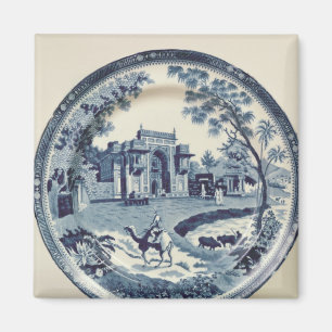 Íman Placa azul e branca de Spode, c.1815