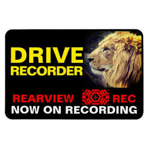 Íman Placa de Aviso do GRABADOR DE CONDUÇÃO (LION)