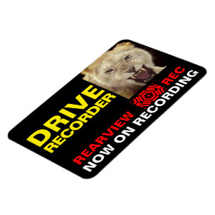 Íman Placa de Aviso do GRABADOR DE CONDUÇÃO (LION)