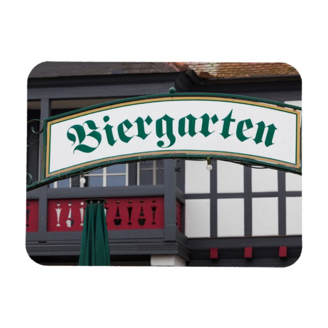 Íman Placa de Biergarten, Alemanha (Horizontal)
