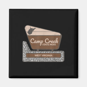 Íman Placa de Boas-Vindas ao Camp Creek State Park West