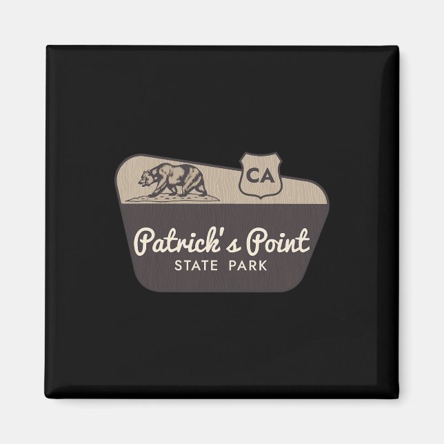 Íman Placa de Boas-Vindas ao Parque Estadual Patrick's  (Frente)