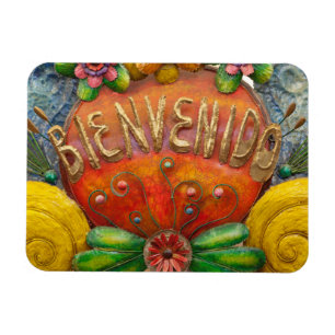 Íman Placa de boas-vindas em espanhol, México
