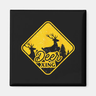 Íman Placa de Cruzamento de Veados Natal Xing Rena Dive