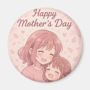 Íman Placa de Dia de as mães de cor favorita da mãe