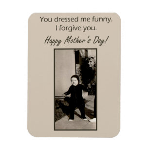 Íman Placa De Dia de as mães De Fotos Vintage