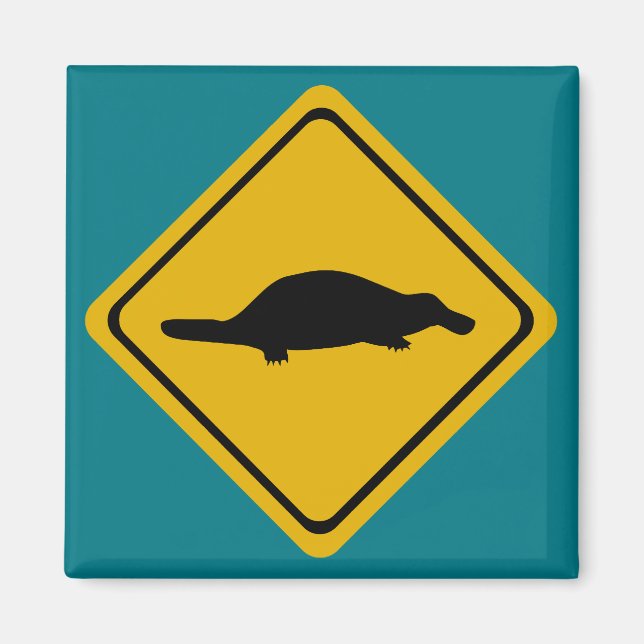 Íman placa de estrada de platypus (Frente)