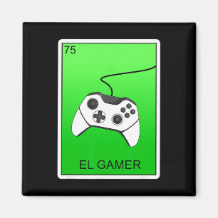 Íman Placa de Jogos El Gamer Placa de Loteria Mexicana