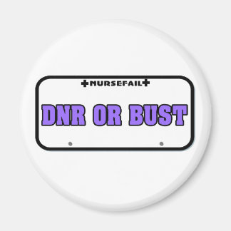 Íman Placa de Licença DNR ou Bust