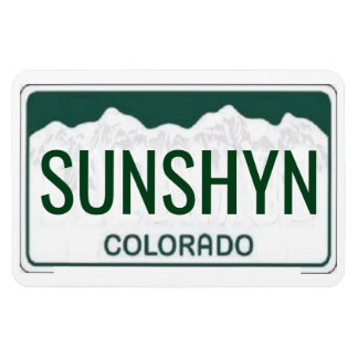 Íman Placa de Licença do Colorado Flexível