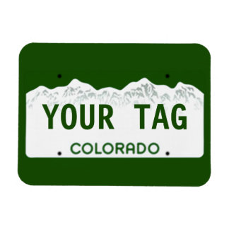 Íman Placa de Licença do Colorado Personalizada