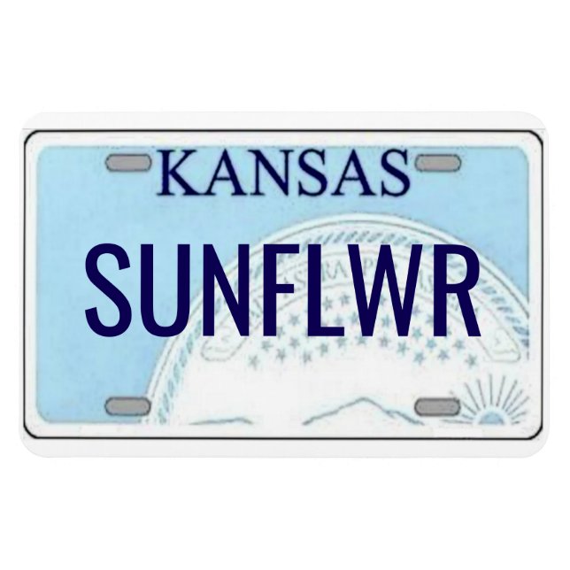 Íman Placa de Licença do Kansas flexível (Horizontal)