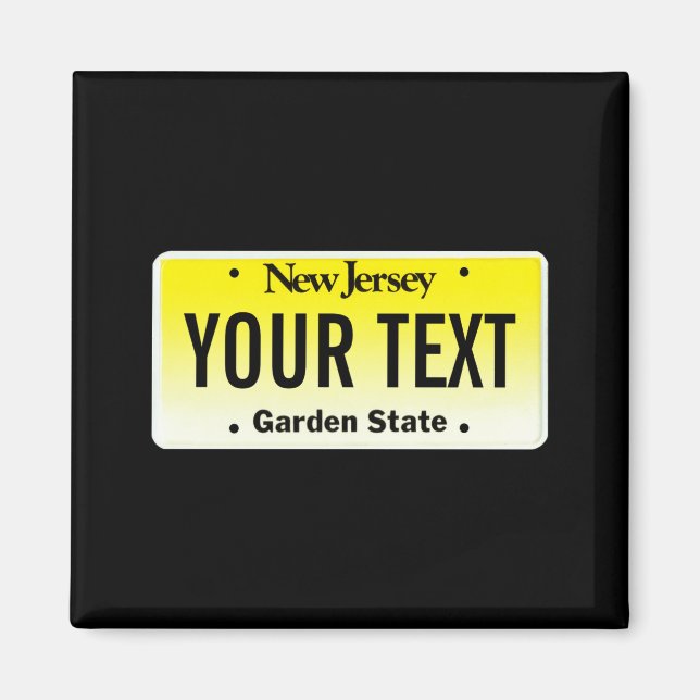 Íman Placa de New Jersey (Frente)