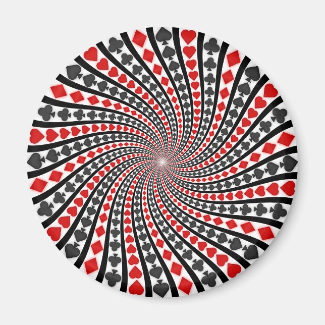 Íman Placa de Reprodução Espiral: (Frente)