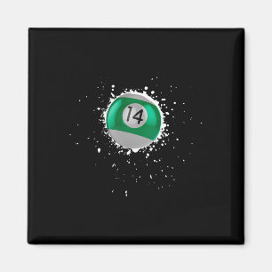 Íman Placa de Tinta de Quatorze Bilhares de Piscina leg