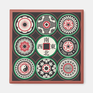 Íman Placa Magnet Mah Jongg One Dts